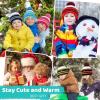 imageFZ FANTASTIC ZONE Kids Toddler Winter Hat Beanie with Warm Fleece Ski Baby Hats for 27 Years Skull Cap Baby Boys Girls GiftsLake Blue