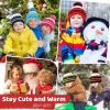 imageFZ FANTASTIC ZONE Kids Toddler Winter Hat Beanie with Warm Fleece Ski Baby Hats for 27 Years Skull Cap Baby Boys Girls GiftsRed