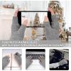 imageFZ FANTASTIC ZONE Winter Fingerless Gloves for Women Men Fleece Warm Knit Type Work Half Finger Gloves for Cold Weather GiftGray