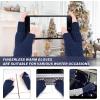imageFZ FANTASTIC ZONE Winter Fingerless Gloves for Women Men Fleece Warm Knit Type Work Half Finger Gloves for Cold Weather GiftNavy Blue