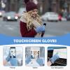 imageFZ FANTASTIC ZONE Womens Winter Gloves with Touch Screen Thermal Chenille Warm Lining Knit Gloves for Women Cold Weather GiftBlue