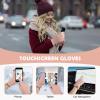 imageFZ FANTASTIC ZONE Womens Winter Gloves with Touch Screen Thermal Chenille Warm Lining Knit Gloves for Women Cold Weather GiftPink