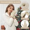 imageFZ FANTASTIC ZONE Winter Gloves for Women Chenille Warm Knit Work Touchscreen Womens Gloves for Cold Weather GiftsApricot