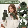 imageFZ FANTASTIC ZONE Winter Gloves for Women Chenille Warm Knit Work Touchscreen Womens Gloves for Cold Weather GiftsArmy Green