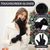 imageFZ FANTASTIC ZONE Winter Gloves for Women Chenille Warm Knit Work Touchscreen Womens Gloves for Cold Weather GiftsBlack