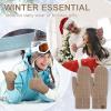 imageFZ FANTASTIC ZONE Winter Warm Mittens for Women Knitted Womens Gloves for Cold Weather with Thick Fleece Lined GiftsKhaki