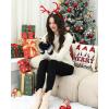 image:imageFZ FANTASTIC ZONE Womens Winter Gloves for Cold Weather Touch Screen Texting Warm Knit Thermal Gloves Gifts for WomenBlack White