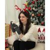 image:imageFZ FANTASTIC ZONE Womens Winter Warm Touch Screen Gloves Elastic Cuff Thermal Knit Gloves for Women Cold Weather GiftsDark Grey