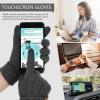image:imageFZ FANTASTIC ZONE Womens Winter Warm Touch Screen Gloves Elastic Cuff Thermal Knit Gloves for Women Cold Weather GiftsDark Grey