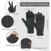 image:imageFZ FANTASTIC ZONE Womens Winter Warm Touch Screen Gloves Elastic Cuff Thermal Knit Gloves for Women Cold Weather GiftsDark Grey