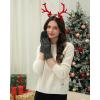 image:imageFZ FANTASTIC ZONE Womens Winter Warm Touch Screen Gloves Elastic Cuff Thermal Knit Gloves for Women Cold Weather GiftsDark Grey