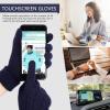 image:imageFZ FANTASTIC ZONE Womens Winter Warm Touch Screen Gloves Elastic Cuff Thermal Knit Gloves for Women Cold Weather GiftsNavy Blue