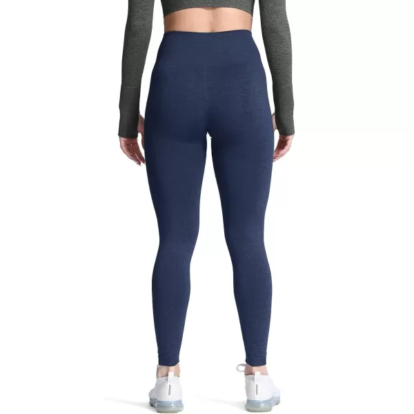 Aoxjox Womens High Waist Workout Gym Vital Seamless Leggings Yoga Pants 24A Navy Marl