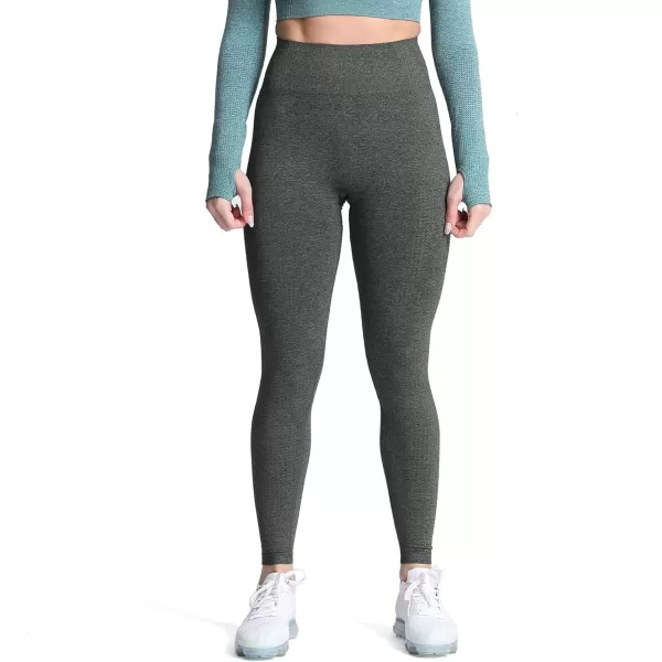 Aoxjox Womens High Waist Workout Gym Vital Seamless Leggings Yoga Pants 24Army Green Marl