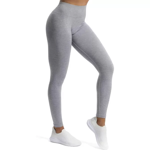 Aoxjox Womens High Waist Workout Gym Vital Seamless Leggings Yoga Pants 24Smokey Grey Marl