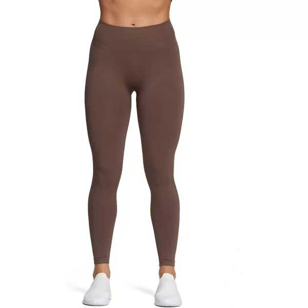 Aoxjox Womens High Waist Workout Gym Vital Seamless Leggings Yoga Pants 24Vital 30 Fudge Coffee