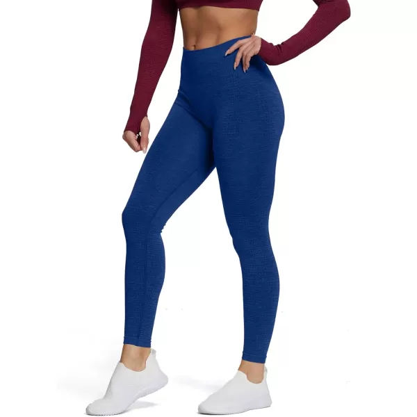 Aoxjox Womens High Waist Workout Gym Vital Seamless Leggings Yoga Pants 24Vital 30 Navy