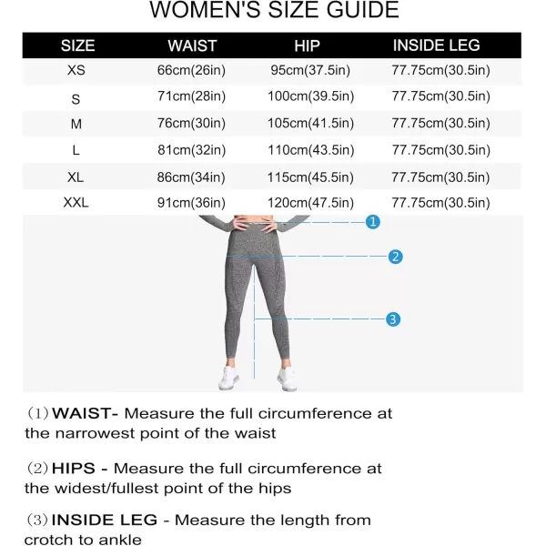 Aoxjox Womens High Waist Workout Gym Vital Seamless Leggings Yoga Pants 24Vital 30 Navy