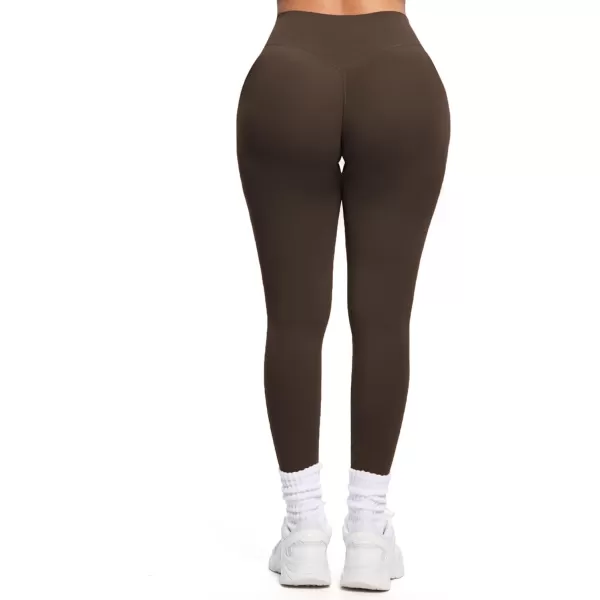 Aoxjox Womens Workout Leggings Hidden Scrunch Butt Lifting High Waist Tummy Control Gym Workout Yoga Pants 27quotMulch
