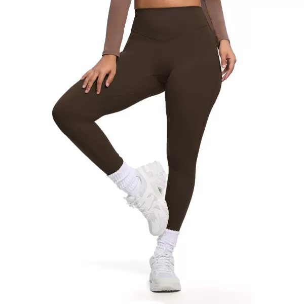 Aoxjox Womens Workout Leggings Hidden Scrunch Butt Lifting High Waist Tummy Control Gym Workout Yoga Pants 27quotMulch