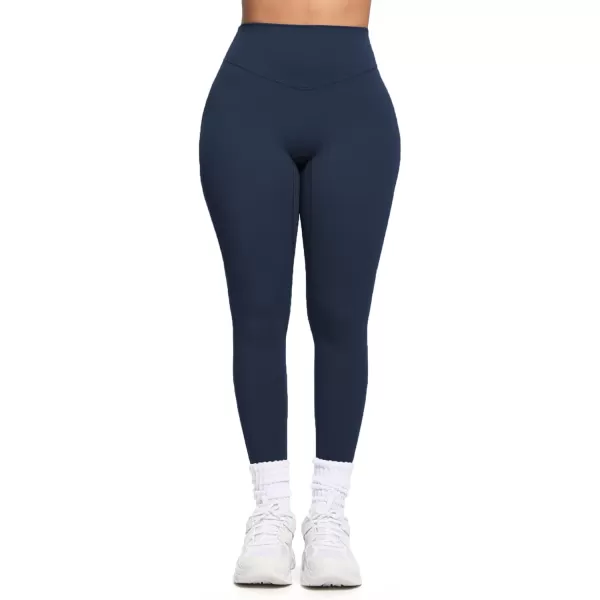 Aoxjox Womens Workout Leggings Hidden Scrunch Butt Lifting High Waist Tummy Control Gym Workout Yoga Pants 27quotNavy