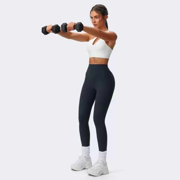 Aoxjox High Waisted Workout Breeze Leggings for Women Tummy Control Buttery Soft Yoga PantsBlueberry Size Down If in Between