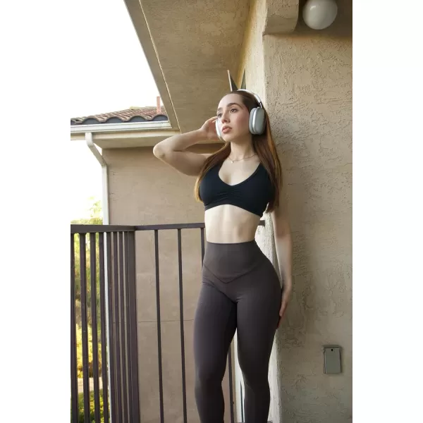 Aoxjox High Waisted Workout Breeze Leggings for Women Tummy Control Buttery Soft Yoga PantsMulch Size Down If in Between