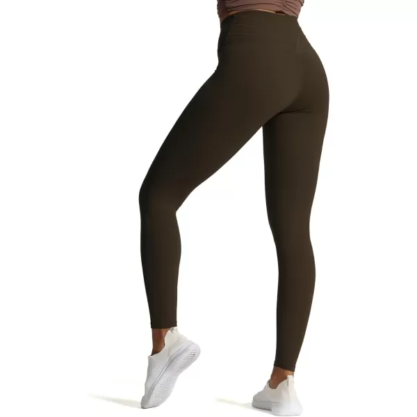 Aoxjox High Waisted Workout Leggings for Women CrossWaist Crossover Tummy Control Trinity Buttery Soft Yoga Pants 26quotMulch