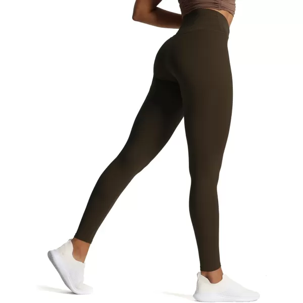Aoxjox High Waisted Workout Leggings for Women CrossWaist Crossover Tummy Control Trinity Buttery Soft Yoga Pants 26quotMulch