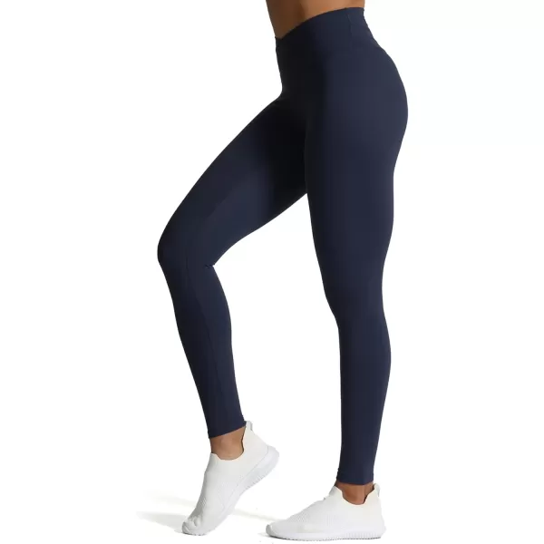 Aoxjox High Waisted Workout Leggings for Women CrossWaist Crossover Tummy Control Trinity Buttery Soft Yoga Pants 26quotNavy
