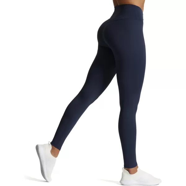 Aoxjox High Waisted Workout Leggings for Women CrossWaist Crossover Tummy Control Trinity Buttery Soft Yoga Pants 26quotNavy