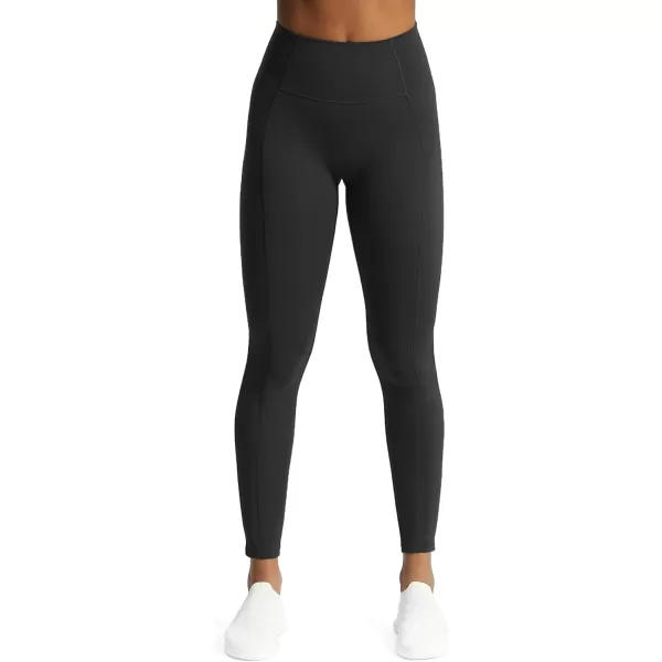Aoxjox High Waisted Workout Leggings for Women GEO Compression Tummy Control Gym Buttery Soft Yoga Pants 27quotBlack