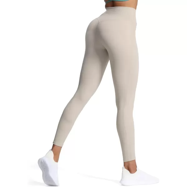 Aoxjox High Waisted Workout Leggings for Women GEO Compression Tummy Control Gym Buttery Soft Yoga Pants 27quotMink