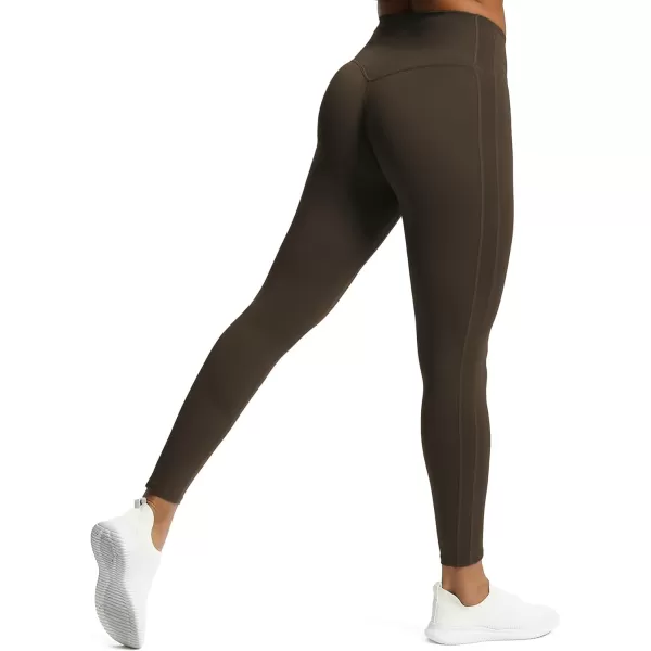 Aoxjox High Waisted Workout Leggings for Women GEO Compression Tummy Control Gym Buttery Soft Yoga Pants 27quotMulch