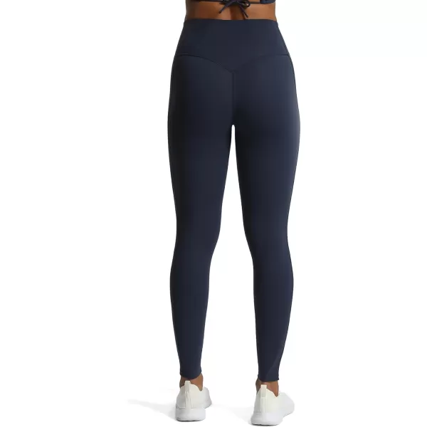 Aoxjox High Waisted Workout Leggings for Women GEO Compression Tummy Control Gym Buttery Soft Yoga Pants 27quotNavy