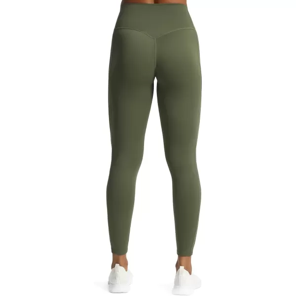 Aoxjox High Waisted Workout Leggings for Women GEO Compression Tummy Control Gym Buttery Soft Yoga Pants 27quotOlive Green