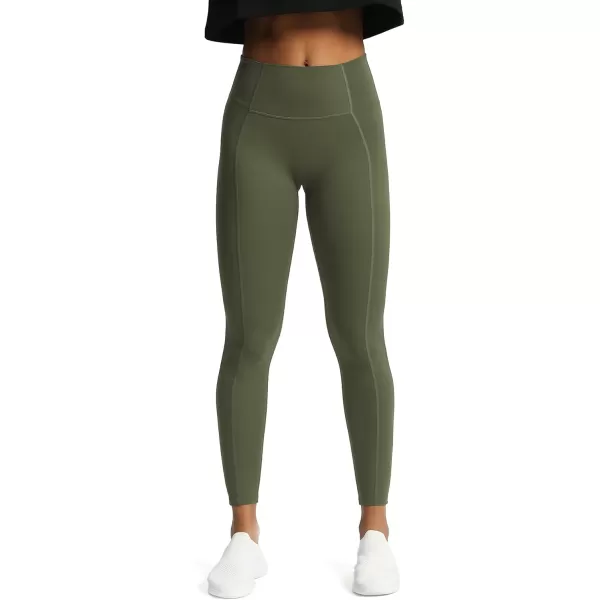 Aoxjox High Waisted Workout Leggings for Women GEO Compression Tummy Control Gym Buttery Soft Yoga Pants 27quotOlive Green