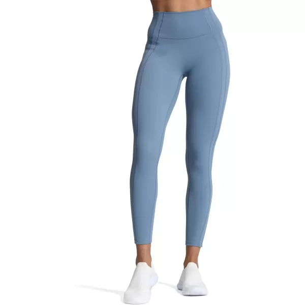 Aoxjox High Waisted Workout Leggings for Women GEO Compression Tummy Control Gym Buttery Soft Yoga Pants 27quotSteel Blue