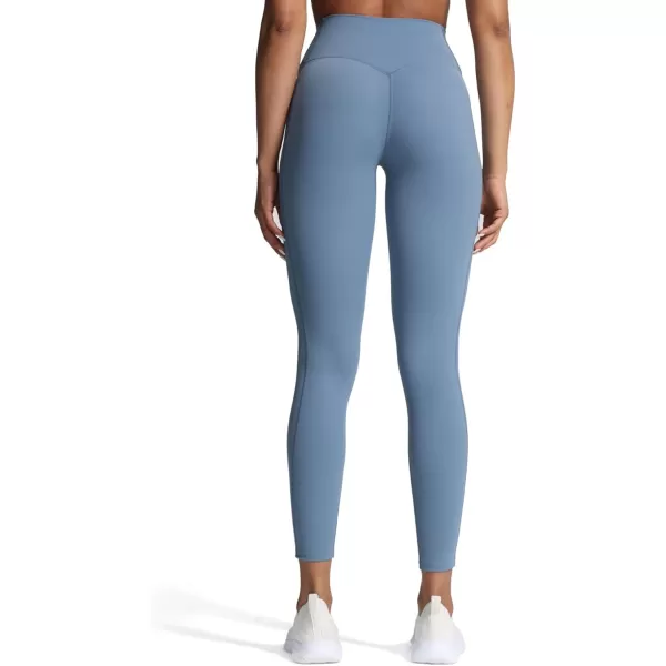 Aoxjox High Waisted Workout Leggings for Women GEO Compression Tummy Control Gym Buttery Soft Yoga Pants 27quotSteel Blue