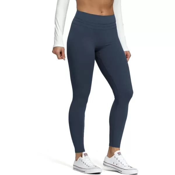 Aoxjox High Waisted Workout Leggings for Women Scrunch Tummy Control Luna Buttery Soft Yoga Pants 26quotBlueberry