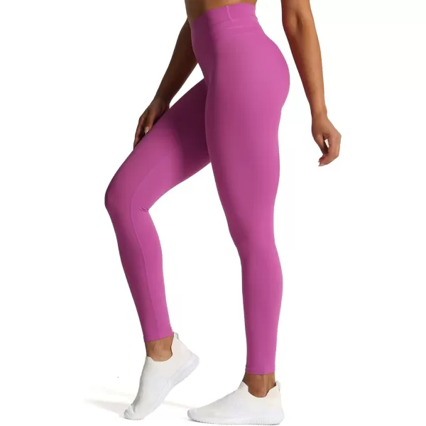 Aoxjox High Waisted Workout Leggings for Women Scrunch Tummy Control Luna Buttery Soft Yoga Pants 26quotCattleya Purple