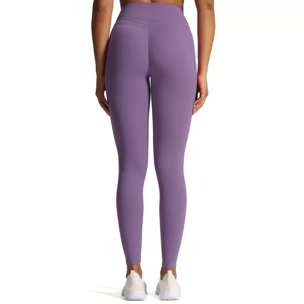 Aoxjox High Waisted Workout Leggings for Women Scrunch Tummy Control Luna Buttery Soft Yoga Pants 26quotChive Blossom