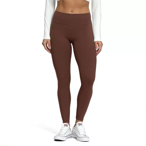 Aoxjox High Waisted Workout Leggings for Women Scrunch Tummy Control Luna Buttery Soft Yoga Pants 26quotDark Brown