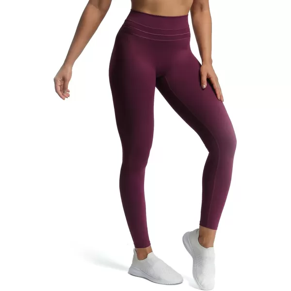 Aoxjox High Waisted Workout Leggings for Women Scrunch Tummy Control Luna Buttery Soft Yoga Pants 26quotDark Purple