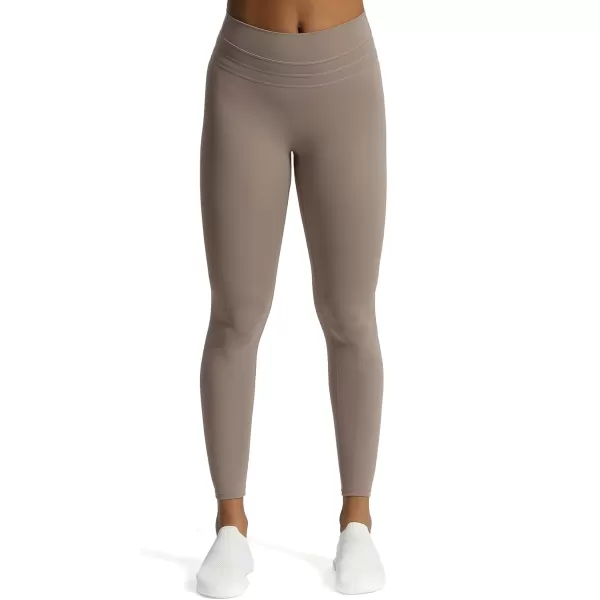 Aoxjox High Waisted Workout Leggings for Women Scrunch Tummy Control Luna Buttery Soft Yoga Pants 26quotDriftwood