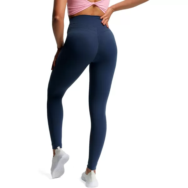 Aoxjox High Waisted Workout Leggings for Women Scrunch Tummy Control Luna Buttery Soft Yoga Pants 26quotNavy