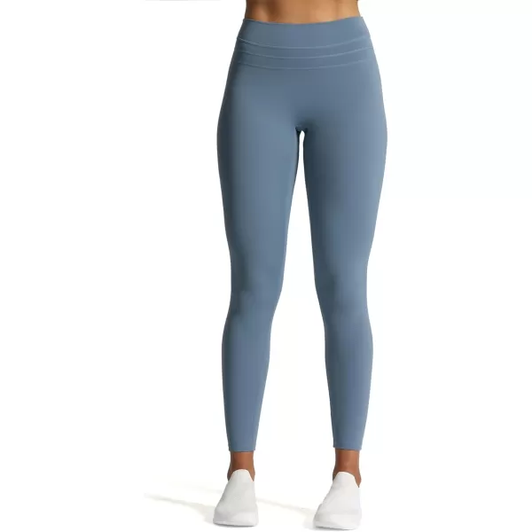 Aoxjox High Waisted Workout Leggings for Women Scrunch Tummy Control Luna Buttery Soft Yoga Pants 26quotSteel Blue