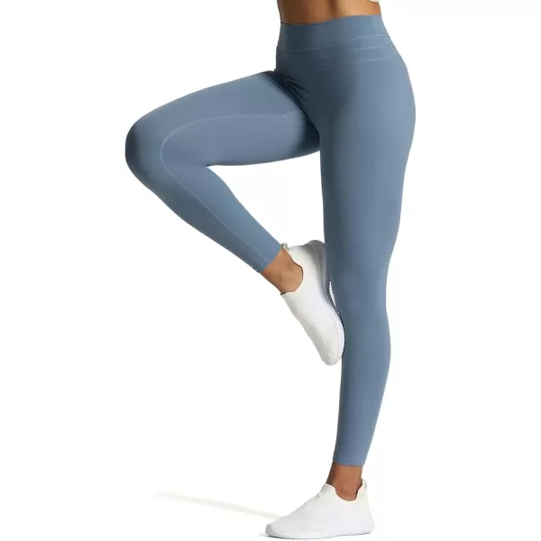 Aoxjox High Waisted Workout Leggings for Women Scrunch Tummy Control Luna Buttery Soft Yoga Pants 26quotSteel Blue