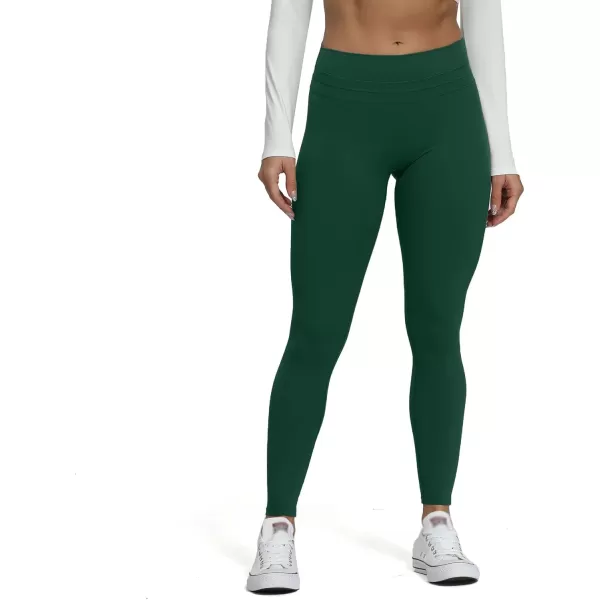 Aoxjox High Waisted Workout Leggings for Women Scrunch Tummy Control Luna Buttery Soft Yoga Pants 26quotStorm Green