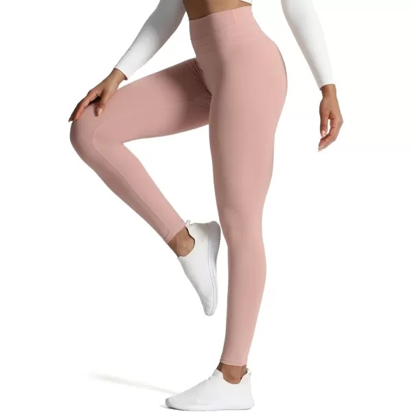 Aoxjox High Waisted Workout Leggings for Women Scrunch Tummy Control Luna Buttery Soft Yoga Pants 26quotWoodrose